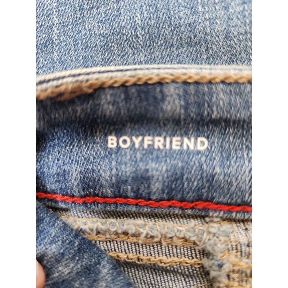 Tommy Hilfiger Womens Size 2 Boyfriend Denim Blue Jeans With Side Stripes Y2K - Picture 6 of 10
